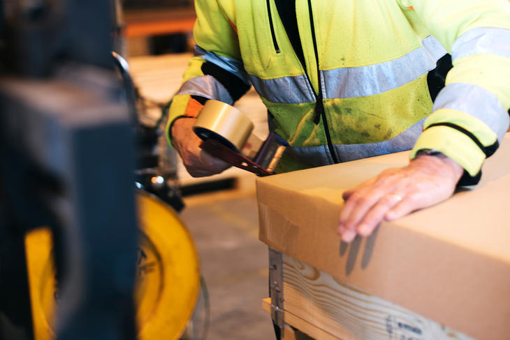 PACKAGING: Our expediting department packs and dispatches more than 100 shipments every day.